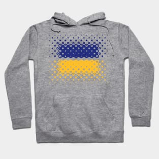 Ukraine Flag / Ensign (Pattern / Blue - Yellow) Hoodie